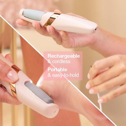 Electric Feet Callus Remover,Portable Electronic Foot File Pedicure Tools,Waterproof Foot Scrubber File,Pedi Foot Care for Dead,Hard Cracked Dry Skin Manicure Nail Nail Care Cutics Nail Art