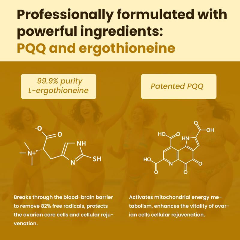 Lifefriend PCOS Supplement for Women - Myo-Inositol & D-Chiro Inositol 40:1 Pomegranate PQQ & L-Ergothioneine - Fertility Hormonal Balance & Ovarian Health Support - 60 Vegan Capsules