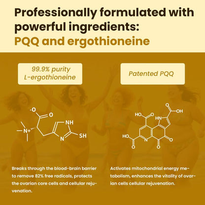 Lifefriend PCOS Supplement for Women - Myo-Inositol & D-Chiro Inositol 40:1 Pomegranate PQQ & L-Ergothioneine - Fertility Hormonal Balance & Ovarian Health Support - 60 Vegan Capsules