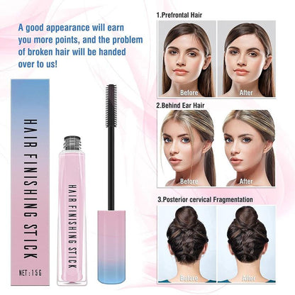 Hair Finishing Stick 2 Pack for Small Broken Hair Cream/Gel for Women Naturally Refreshing, Non- and Non-Sticky