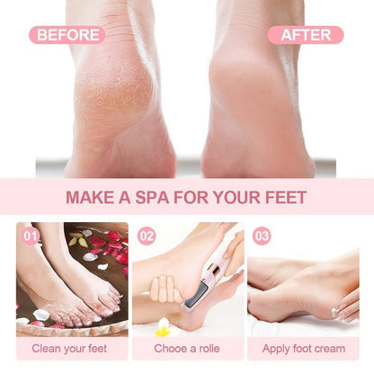 Electric Feet Callus Remover,Portable Electronic Foot File Pedicure Tools,Waterproof Foot Scrubber File,Pedi Foot Care for Dead,Hard Cracked Dry Skin Manicure Nail Nail Care Cutics Nail Art