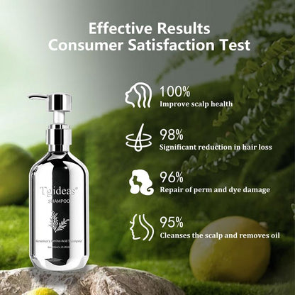 Tgideas Rosemary Shampoo Revives Damaged Hair, Promotes Growth, Reduces Frizz & Hair Loss, Restores Shine & Smoothness