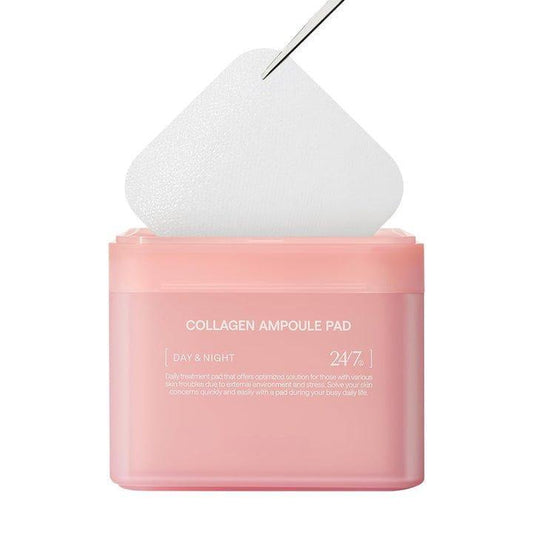 Mediheal Collagen Ampoule Toner Pad Firming Vegan Pads with Collagen & Ceramide for Wrinkle Care K Beauty 100 Pads Jar
