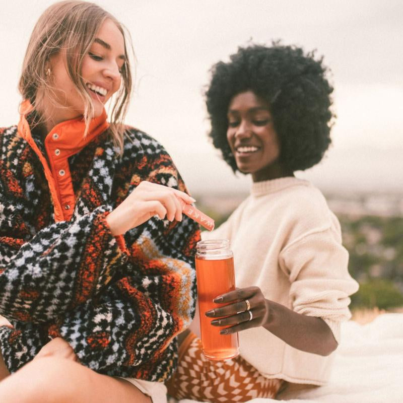Rookie Wake - Energy & Mood Support, Strawberry Fields Flavor, with Ashwagandha, Green Tea Caffeine, B Vitamins, Sugar-Free, Natural Energizer Antioxidant Drink Beverage Sport