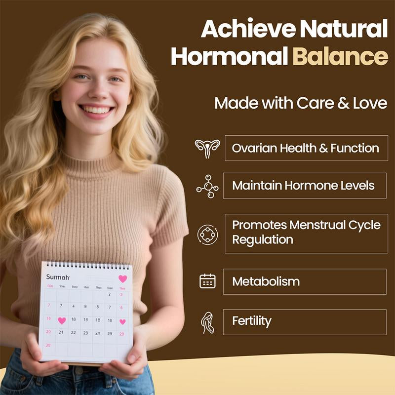 Lifefriend PCOS Supplement for Women - Myo-Inositol & D-Chiro Inositol 40:1 Pomegranate PQQ & L-Ergothioneine - Fertility Hormonal Balance & Ovarian Health Support - 60 Vegan Capsules