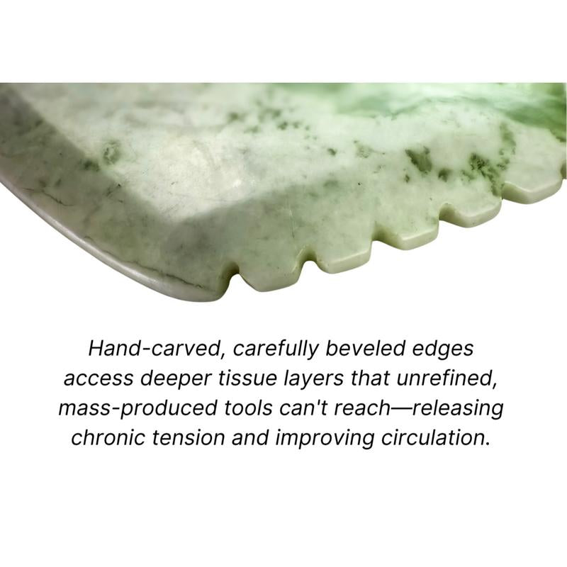 True Edge Gua Sha Precision Tool by True Face for Facial Sculpting & Tension Release to Restore and Enhance Fascia Health and Circulation