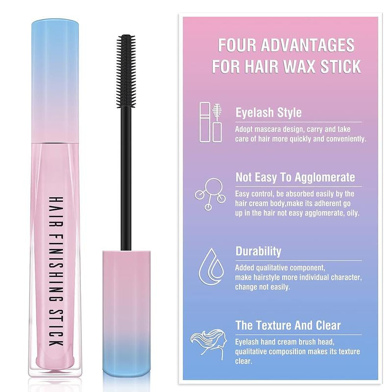 Hair Finishing Stick 2 Pack for Small Broken Hair Cream/Gel for Women Naturally Refreshing, Non- and Non-Sticky