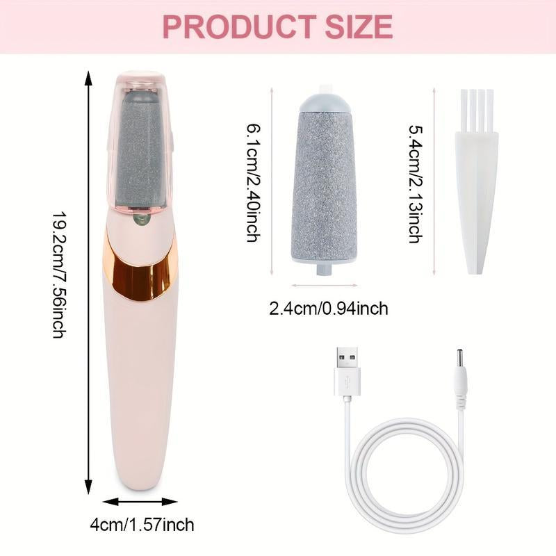 Electric Feet Callus Remover,Portable Electronic Foot File Pedicure Tools,Waterproof Foot Scrubber File,Pedi Foot Care for Dead,Hard Cracked Dry Skin Manicure Nail Nail Care Cutics Nail Art