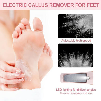 Electric Feet Callus Remover,Portable Electronic Foot File Pedicure Tools,Waterproof Foot Scrubber File,Pedi Foot Care for Dead,Hard Cracked Dry Skin Manicure Nail Nail Care Cutics Nail Art