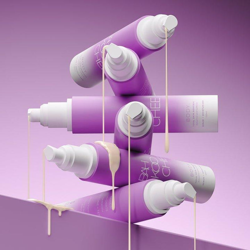 Bakuchiol Body Serum Moisturizer - Retinol Alternative for Smooth Glowy Skin with Niacinamide & Caffeine 120Ml Moisturizer